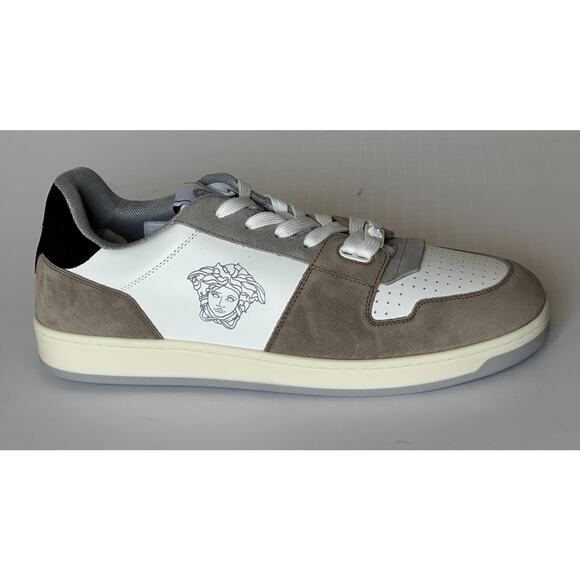 Versace Medusa Men’s Suede Leather Multicolor Sneakers 6 US (39) 1013377 IT NIB - Picture 3 of 11